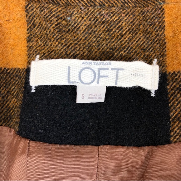 LOFT | Wool Buffalo Check Swing Coat - Picture 6 of 8